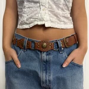 Brown vegan leather boho WMNS2